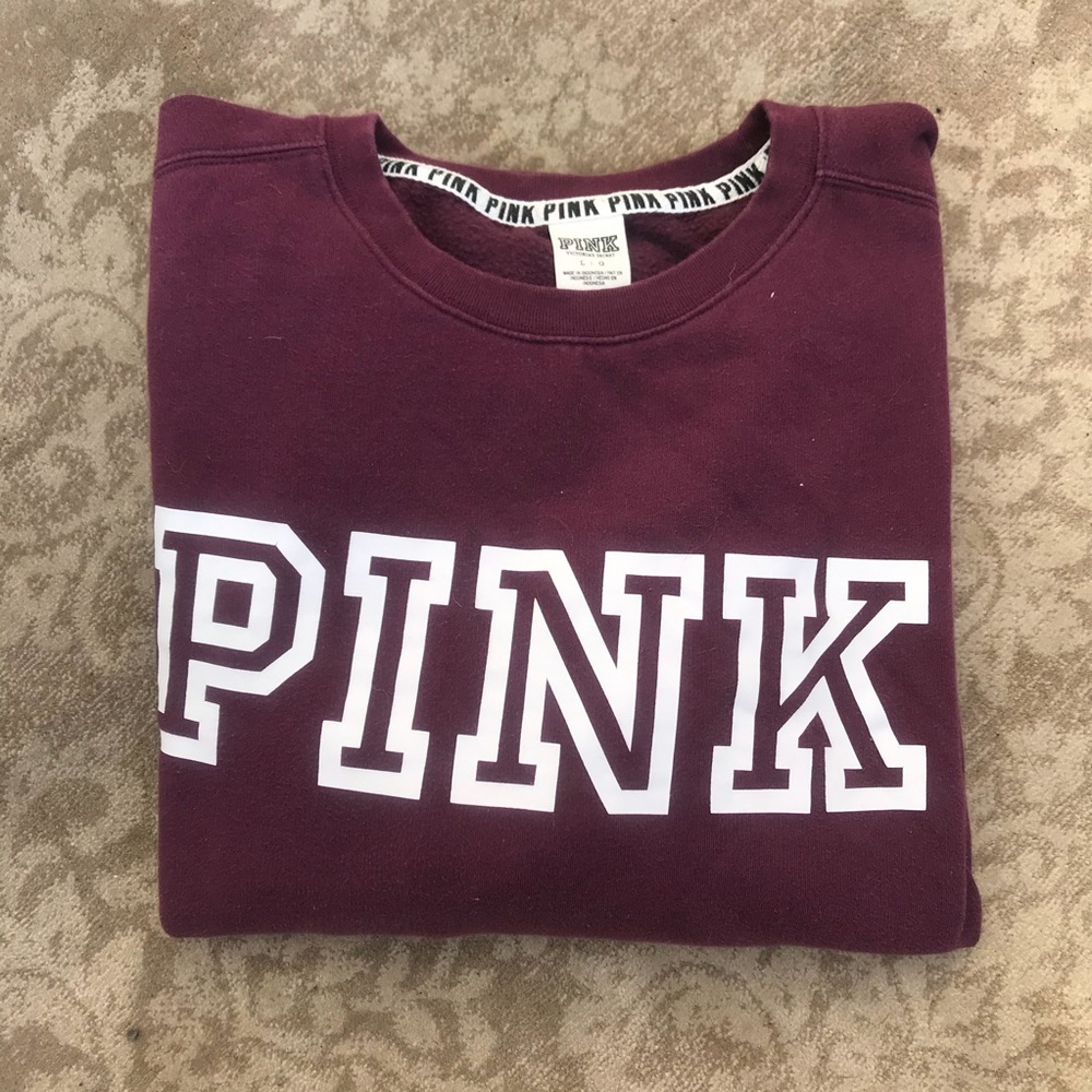 pink sweatshirt